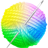 Cross Stitch Adult Coloring icon