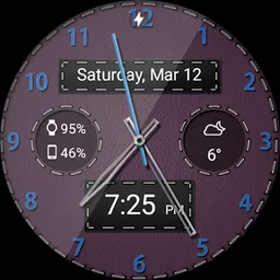 Black Leather HD Watch Face screenshot 11