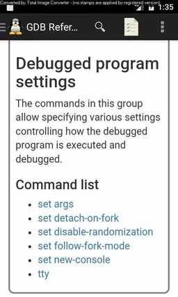 GDB Quick Reference Guide screenshot 6