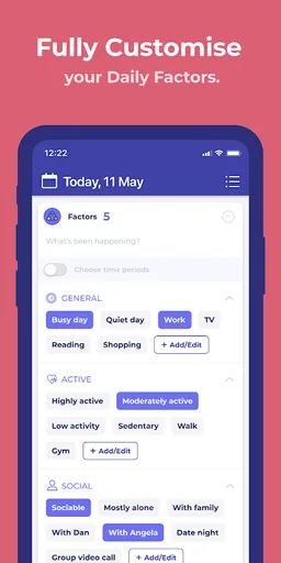 Bearable - Symptoms & Mood tracker screenshot 1