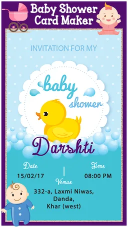 Baby Shower Invitation Card Maker screenshot 4