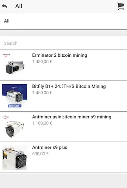 Bitcoin shop screenshot 2