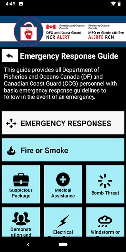DFO NCR Alert screenshot 2