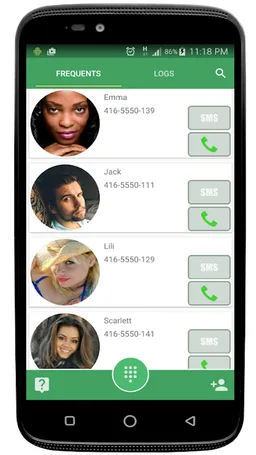 FaceToCall - Dialer & Contacts & fun screenshot 1