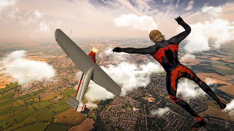 Flying rope hero _Flash Lightning Superhero 2019 screenshot 1