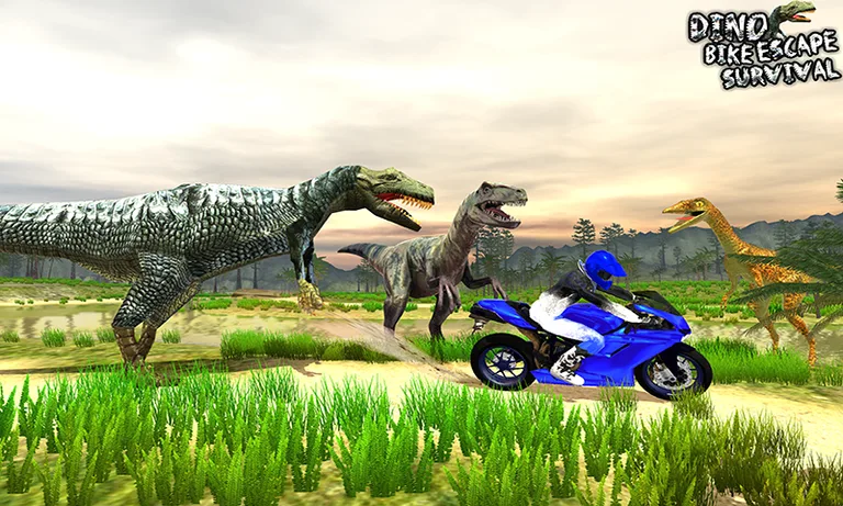 Dino Escape Bike Survival screenshot 6