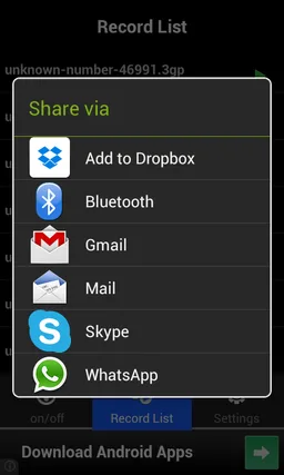 Call Recorder for Skype, Viber screenshot 3