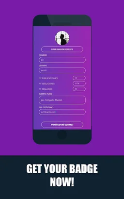 Verify Badge for your InstaProfile (Simulator) screenshot 2