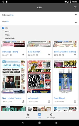 Södra Dalarnes Tidning e-tidn screenshot 5