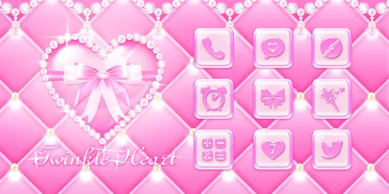 Twinkle heart GO Launcher Theme screenshot 5