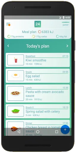 Daily Meal Planner - Body24 screenshot 2
