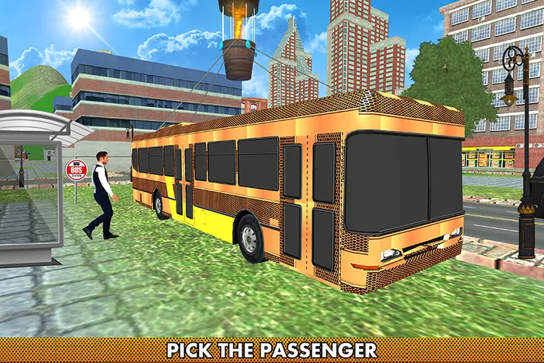 Flying Air Balloon Bus Adventure screenshot 1