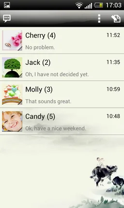 Handcent 6 Skin Ink screenshot 2