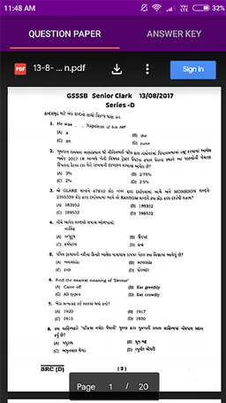 Bin Sachivalay Clerk Papers 2019 screenshot 4