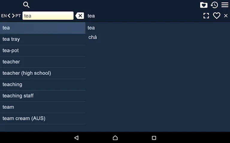 Portuguese English Dictionary screenshot 7