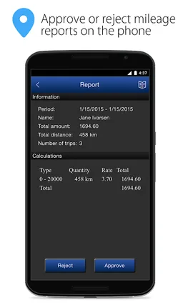 Mileage Book Approval screenshot 1