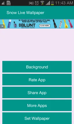 Snowfall Free Live Wallpaper screenshot 1