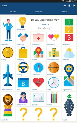 Learn Arabic Phrasebook screenshot 5