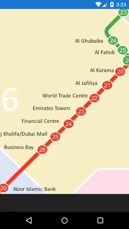 Dubai Metro Map screenshot 1