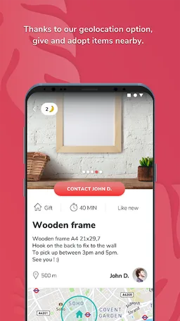 GEEV, free classifieds for donating objects screenshot 3