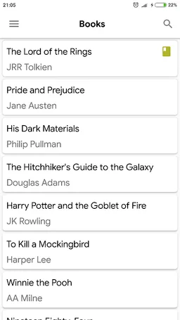 My Bookshelf screenshot 1