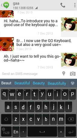GOKeyboard Business Gray Theme screenshot 2