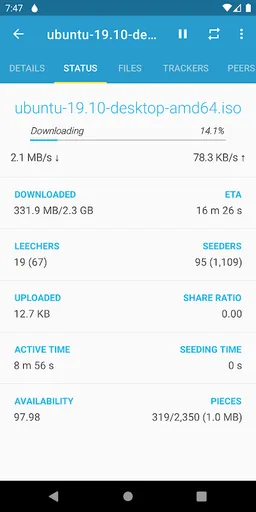 Flud - Torrent Downloader screenshot 10