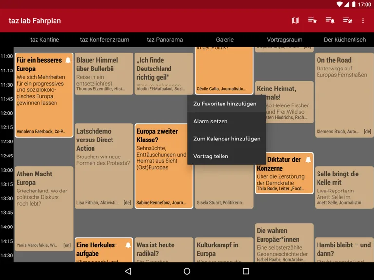 taz lab 2019 Fahrplan screenshot 8