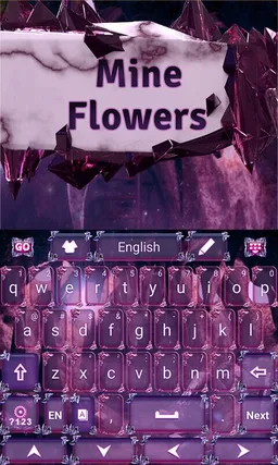 Mine Flowers Go Keyboard screenshot 7