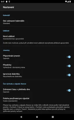 Kalendář CZ screenshot 15