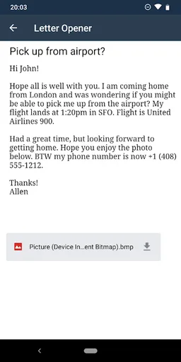 Letter Opener - 📎Winmail.dat, MSG, EML&MHT Viewer screenshot 3