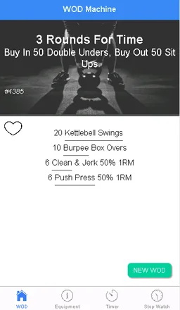 WOD Machine-Crossfit  workouts screenshot 1