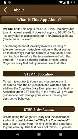 Jealousy CBT Tools Self-Help screenshot 3