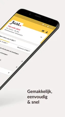 Just zorgverzekering screenshot 2
