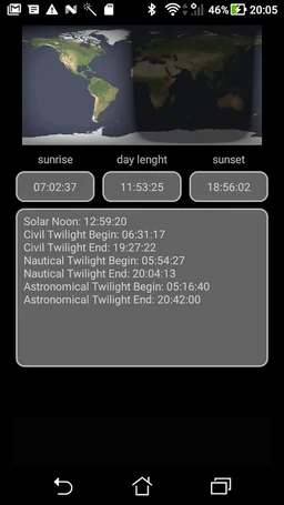 Day and Night Map FREE screenshot 1