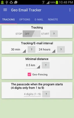 Geo Email Tracker screenshot 2