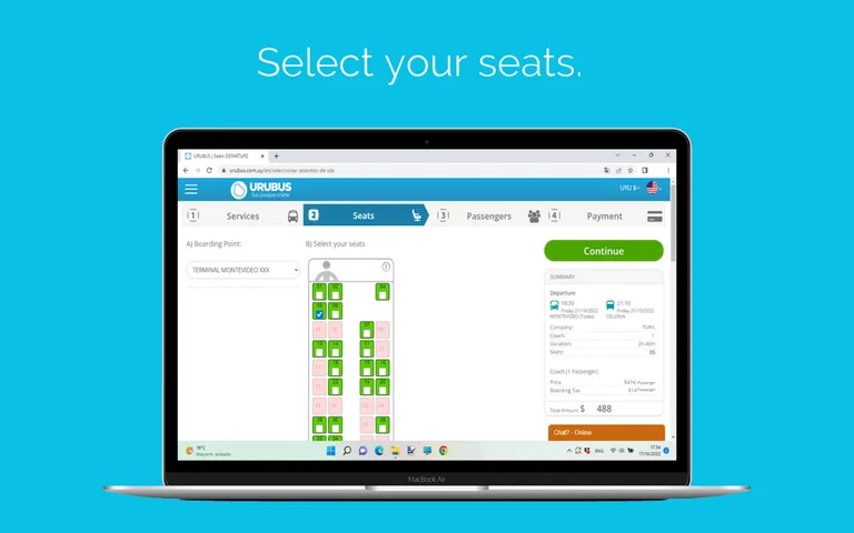 URUBUS Tickets online Uruguay screenshot 10