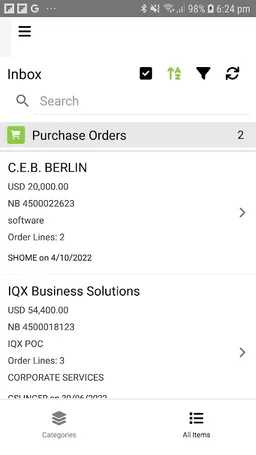 IQX OneList screenshot 2