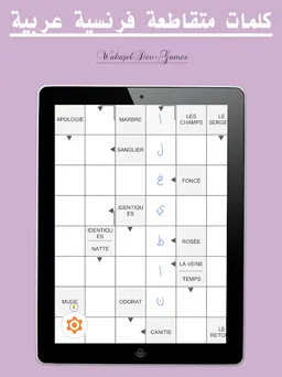 كلمات متقاطعة فرنسية عربية screenshot 1