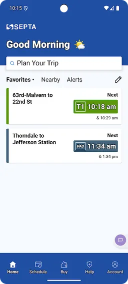 SEPTA screenshot 1