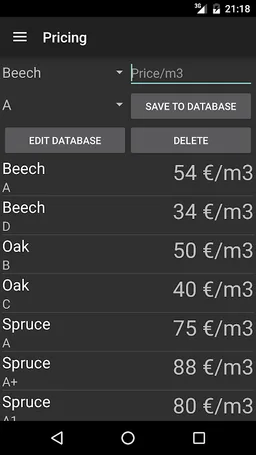 CubaLogs timber volume calc screenshot 4