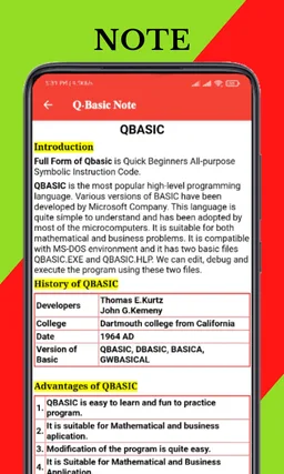 QBASIC Learning App screenshot 1