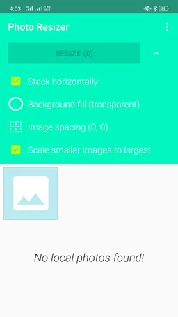 Photo resizer screenshot 2