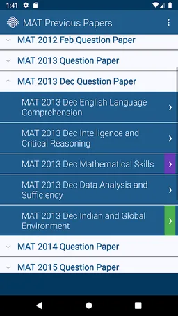 MAT Exam Previous Papers screenshot 1