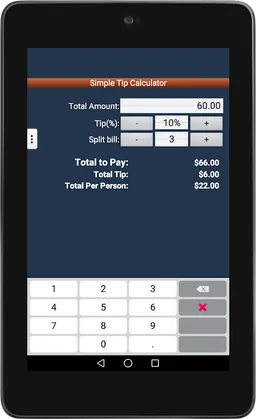 Simple Split & Tip Calculator screenshot 5