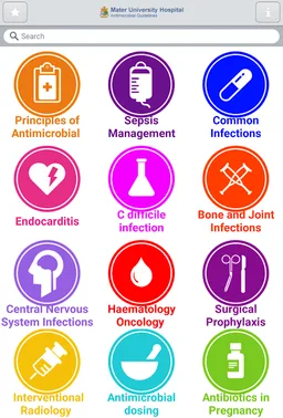 Mater Antimicrobial Guidelines screenshot 10