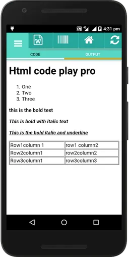 HTML Code Play Pro screenshot 4