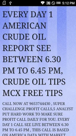 CRUDE OIL FREE COMMODITY INTRADAY LIVE TIPS screenshot 1