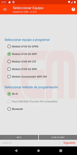 Asistente CEM screenshot 2