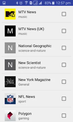 News widget screenshot 6